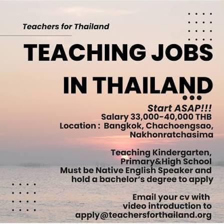 Teaching Jobs in Thailand